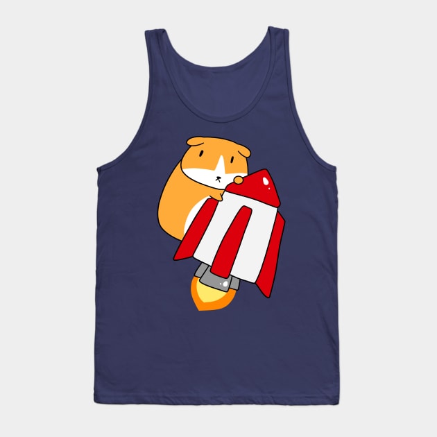 Rocket Guinea Pig Tank Top by saradaboru